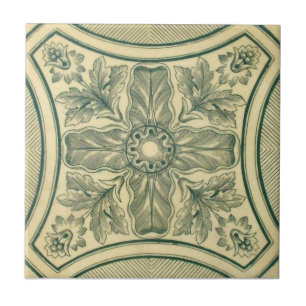 Antikvitet Transferware för reproduktion VT0097 Kakelplatta
