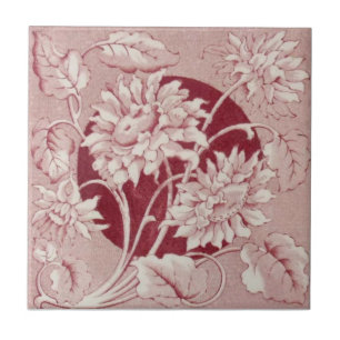 Antikvitet Transferware för reproduktion VT0102 Kakelplatta