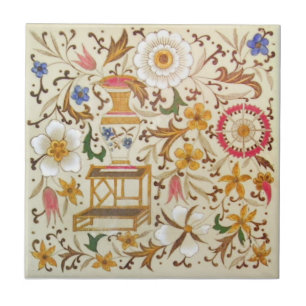 Antikvitet Transferware för reproduktion VT0105 Kakelplatta