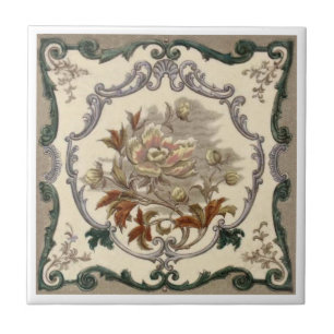 Antikvitet Transferware för reproduktion VT0106 Kakelplatta