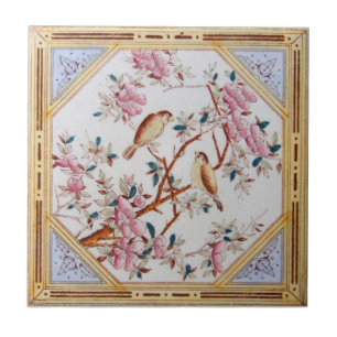 Antikvitet Transferware för reproduktion VT0107 Kakelplatta