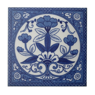 Antikvitet Transferware för reproduktion VT0108 Kakelplatta