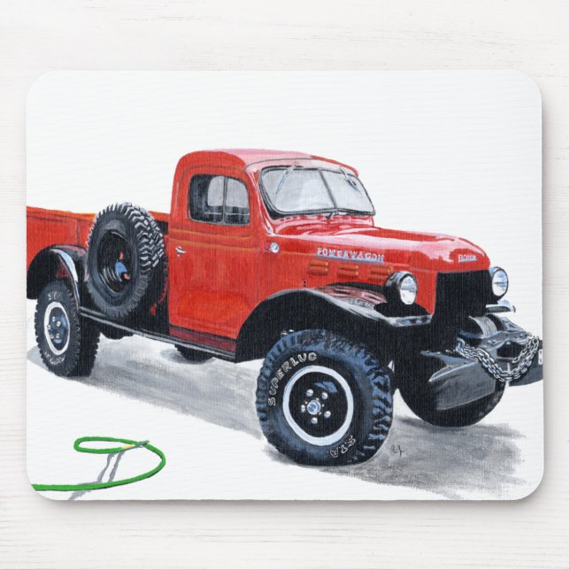 Antikviteten driver vagnlastbilen Mousepad Musmatta (Framsidan)