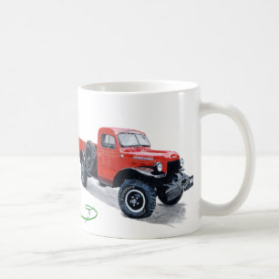 Antikviteten driver vagnlastbilmuggen kaffemugg