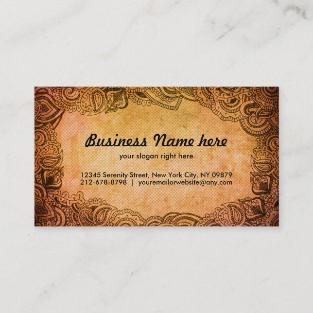 Antikviteten shoppar visitkortar visitkort (Framsida)