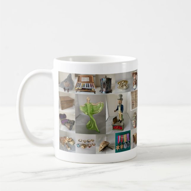 Antikviteter och samlingsbord kaffemugg (Vänster)