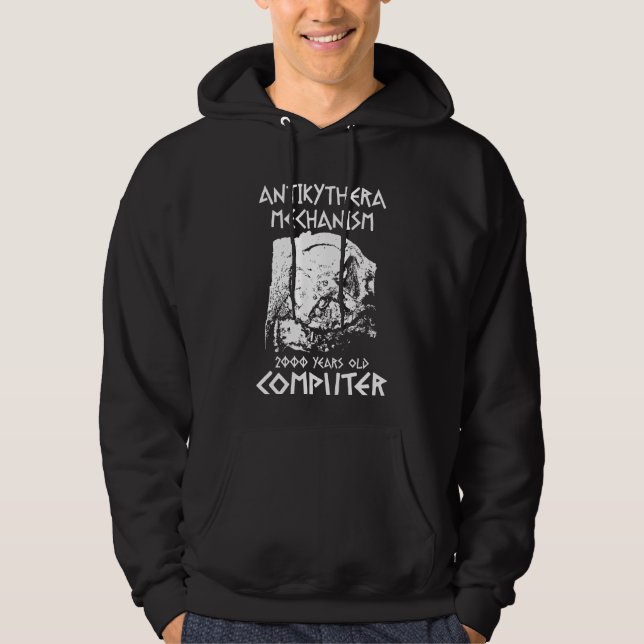 Antikythera-mekanismen - gammal grekisk dator hoodie (Framsida)