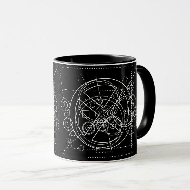 Antikythera-mekanismen Teckning Mugg (Framsida höger)