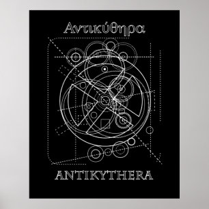 Antikythera-mekanismen Teckning Poster