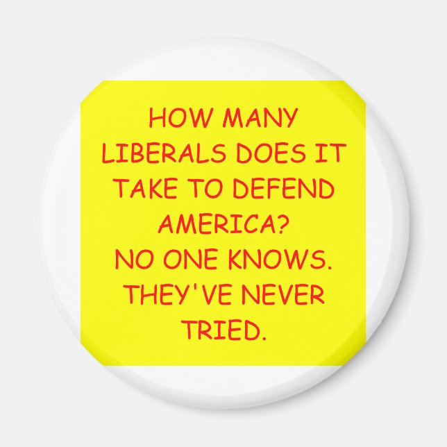 antiliberalt anti-obama-skämt magnet (Framsidan)