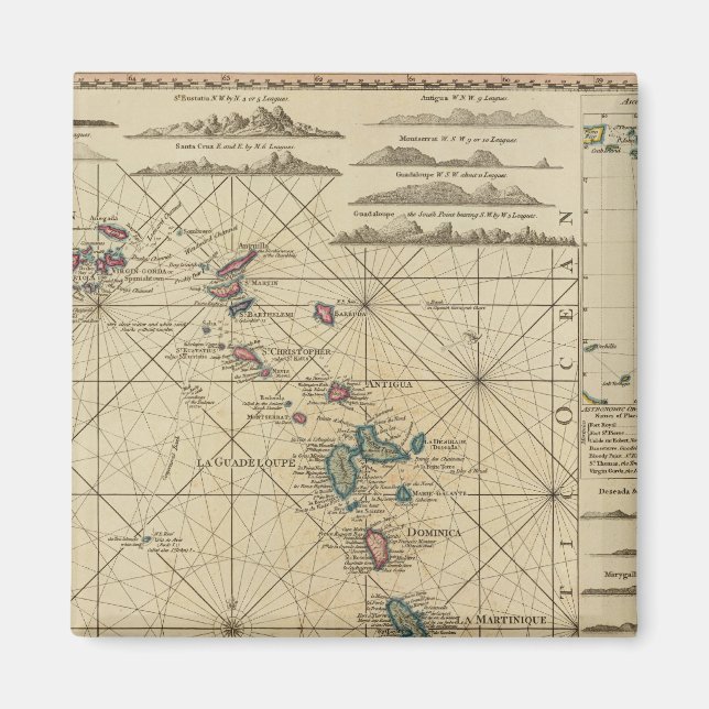 Antillerna, Charibbeöarna Magnet (Framsidan)