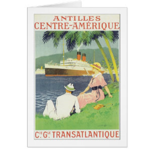 Antilles Center-Amerique Hälsningskort