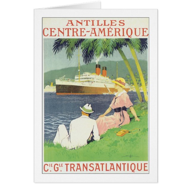 Antilles Center-Amerique Hälsningskort (Framsidan)