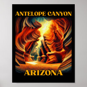 Antilop Canyon Arizona Vandring Camping Poster