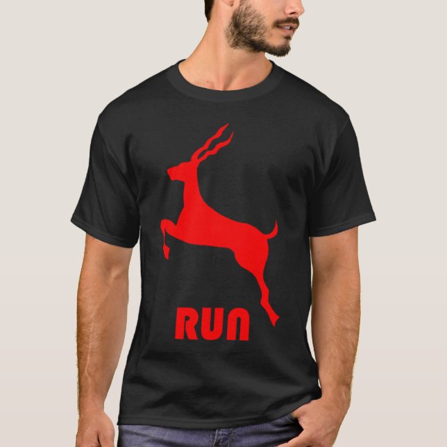 Antilop Röd T Shirt (Framsida)