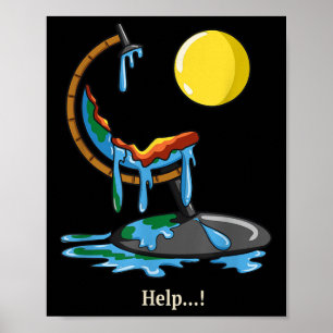 Antimarkvärmning Klimatförändring Pro Naturlig Pro Poster