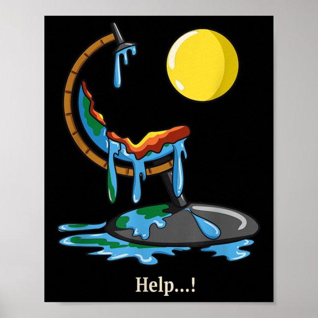Antimarkvärmning Klimatförändring Pro Naturlig Pro Poster (Framsidan)