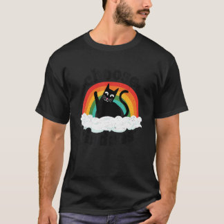 Antimobbning Regnbåge Fred Snäll Hipp Cat Välj T Shirt