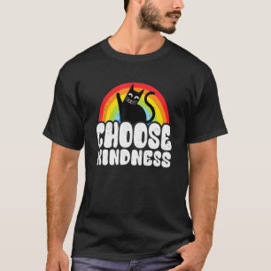 Antimobbning Regnbåge Fred Snäll Hipp Cat Välj T Shirt