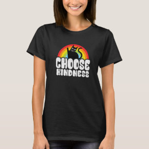 Antimobbning Regnbåge Fred Snäll Hipp Cat Välj T Shirt