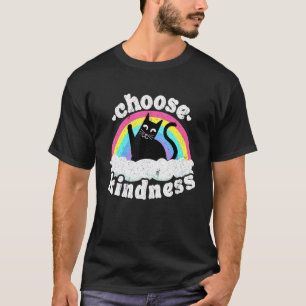 Antimobbning Regnbåge Fred Snäll Hipp Cat Välj T Shirt