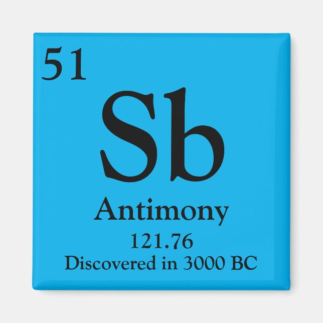 Antimony Periodic Bord Magnet (Framsidan)