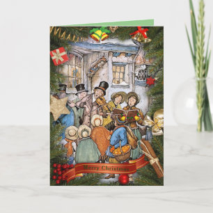 Antin Pieck Carol Singers Helgkort