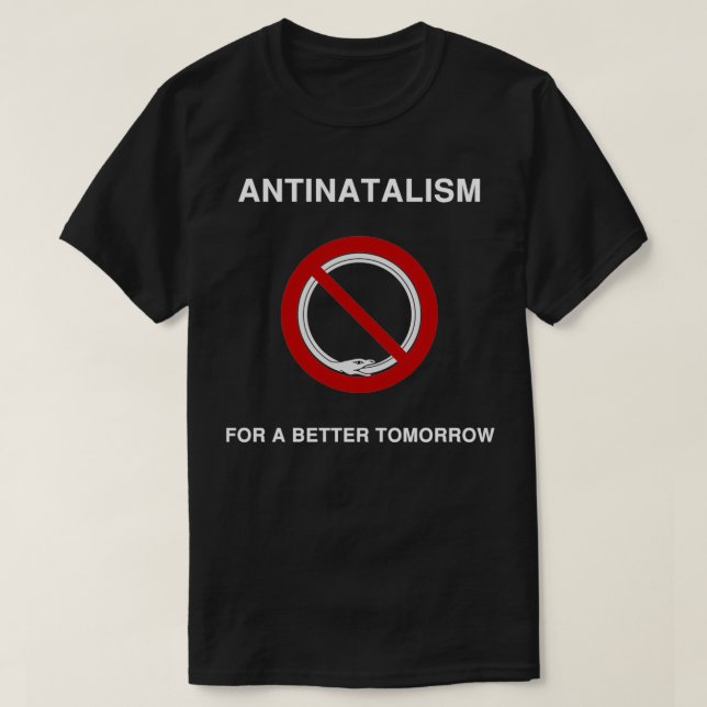 Antinatalism för framtiden t shirt (Design framsida)