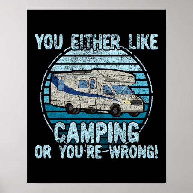 Antingen gillar du Camping eller så har du fel! Poster (Framsidan)