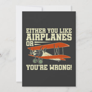 Antingen gillar du flygplan eller så har du fel! julkort