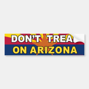 AntiObama "Gå inte på Arizona"-dekal Bildekal