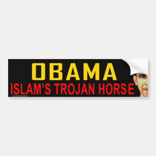 AntiObama "Islams Trojan Horse"-dekal Bildekal