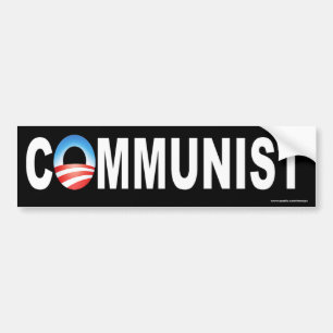 AntiObama-stötdekal för "kommunist" Bildekal