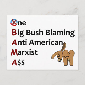 AntiObama Vykort