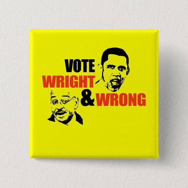 ANTIOBAMA/WRIGHT OCH FEL T-SHIRT KNAPP (Framsida)