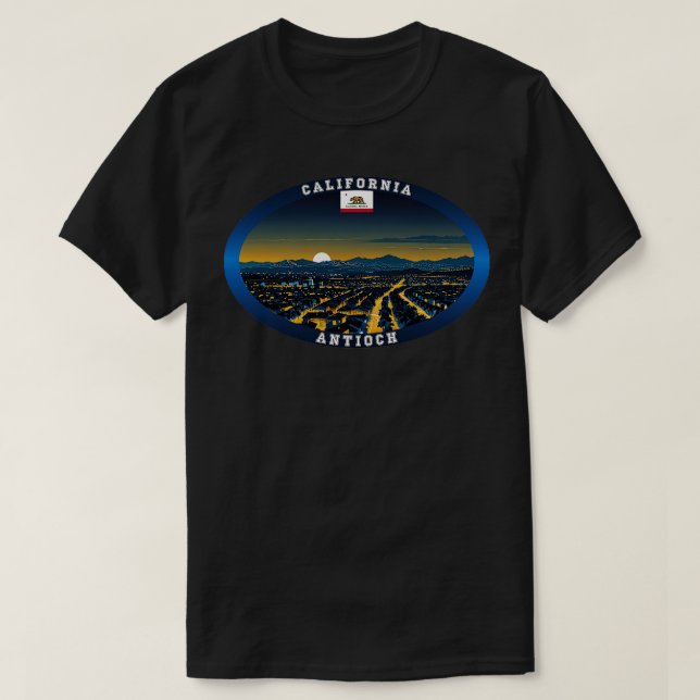 Antioch California Travel TShirt T Shirt (Design framsida)
