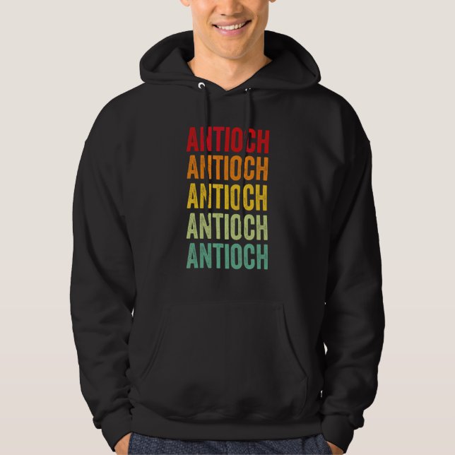 Antioch Rainbow Upprepning Antioch Stad Hoodie (Framsida)