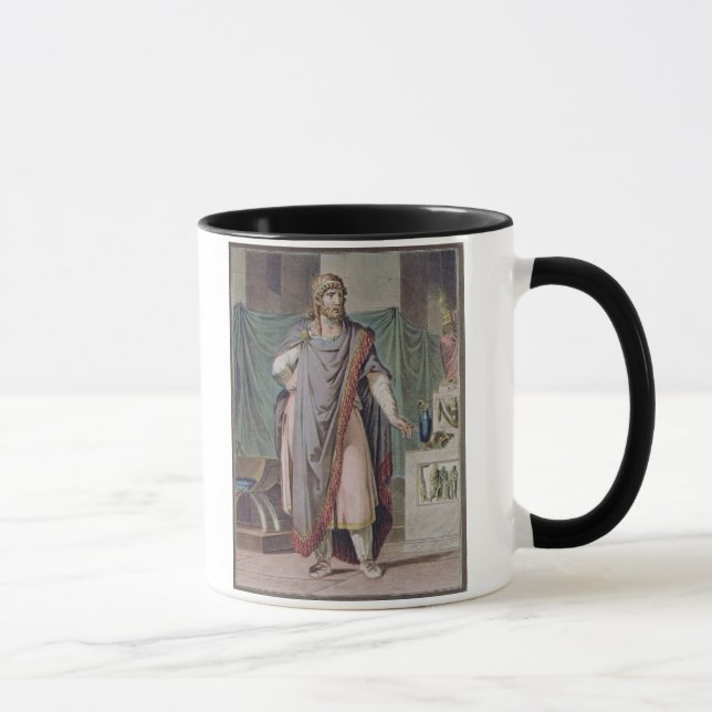 Antiochus dräkt för "Berenice" vid Jean Racine, Mugg (Höger)