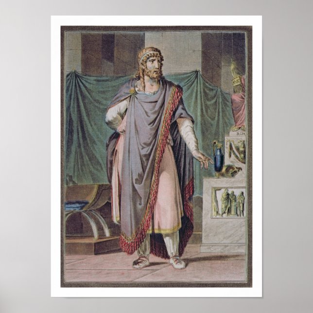 Antiochus, Jean Racines kostym för "Berenice", Poster (Framsidan)