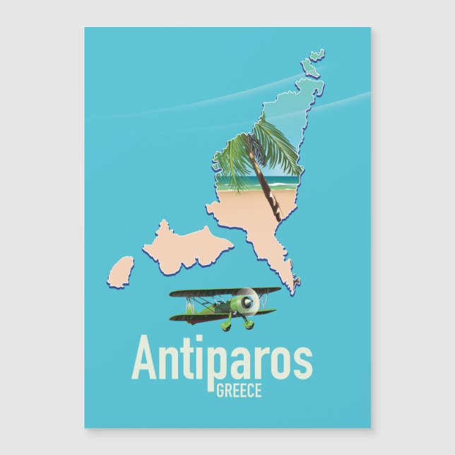 Antiparos Grekland reskarta (Framsida)