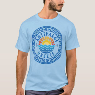 Antiparos Island, Grekland - Ljusblå Herr T Shirt