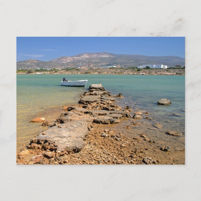 Antiparos Sjölandskap vykort (Framsida)