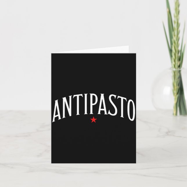 Antipasto, Italian Food Lover Foodie  Kort (Framsida)