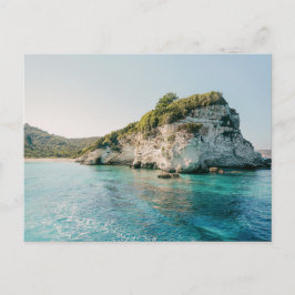 Antipaxos coast, view at Paralia Voutoumi, Greece Vykort