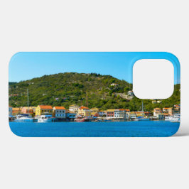 Antipaxos hamn kusten