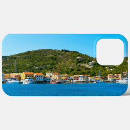 Antipaxos hamn kusten