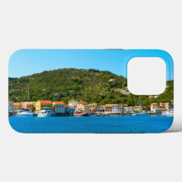 Antipaxos hamn kusten