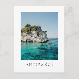 Antipaxos kust, vid Paralia Voutoumi, Grekland Vykort