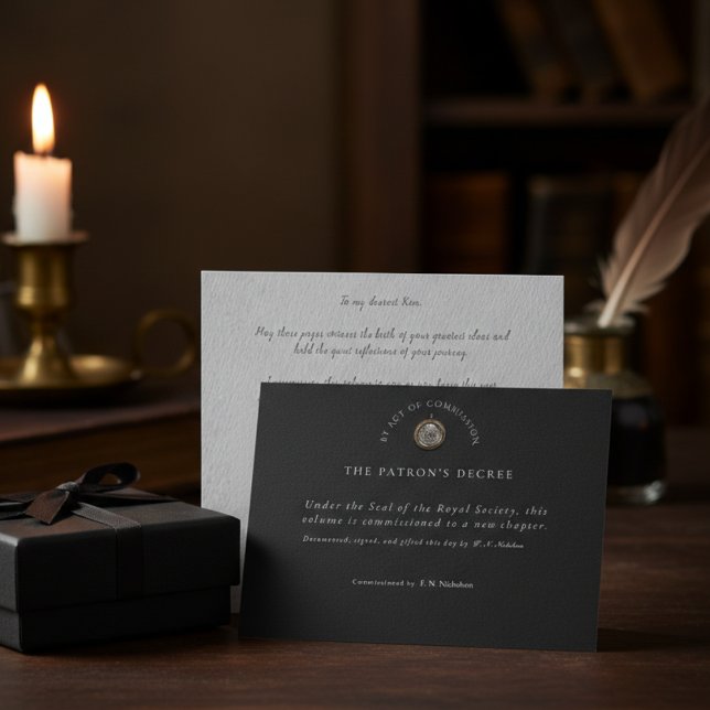 Antiquarian Act of Commission Graduation Gift Card Helg Vykort (Skapare uppladdad)