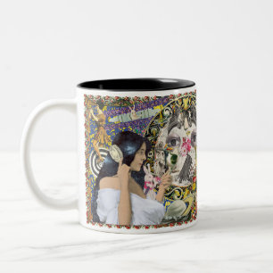 Antiquarian Imaginarium Collage Mugg 2 Tone